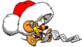 A mouse with a christmas list.